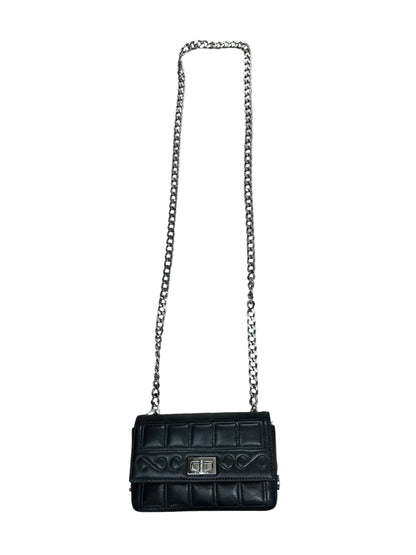 CHANEL Lambskin Square Quilted Mademoiselle Mini Flap Black Silver Hardware CH2145