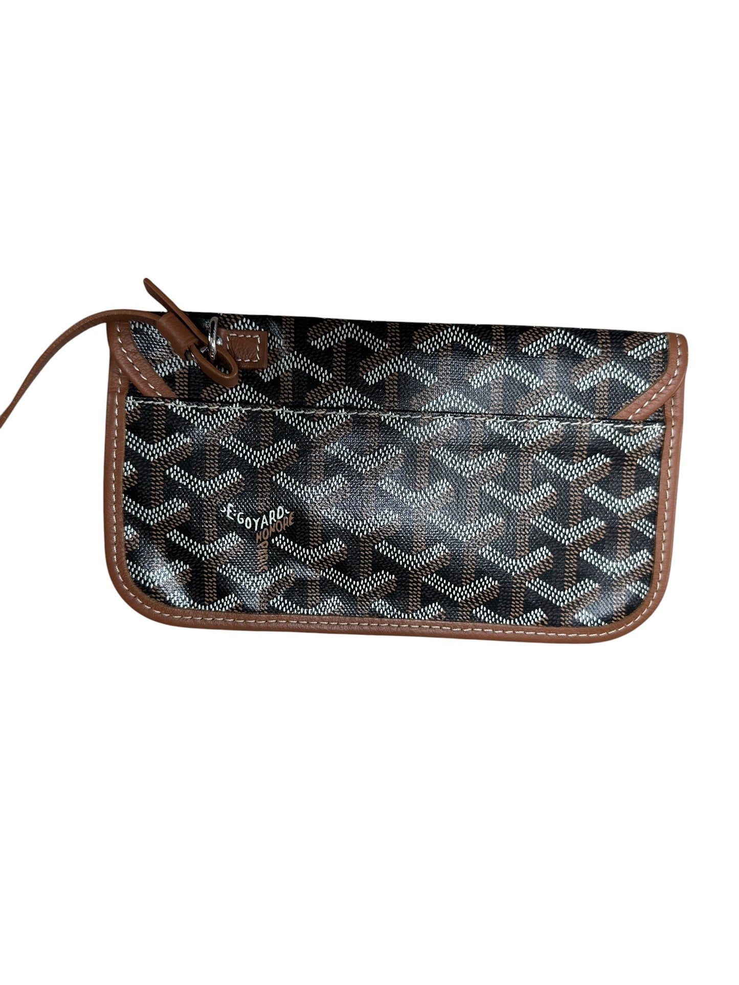 GOYARD Goyardine Saint Louis PM Custom Painted Tote Bag Black GO15