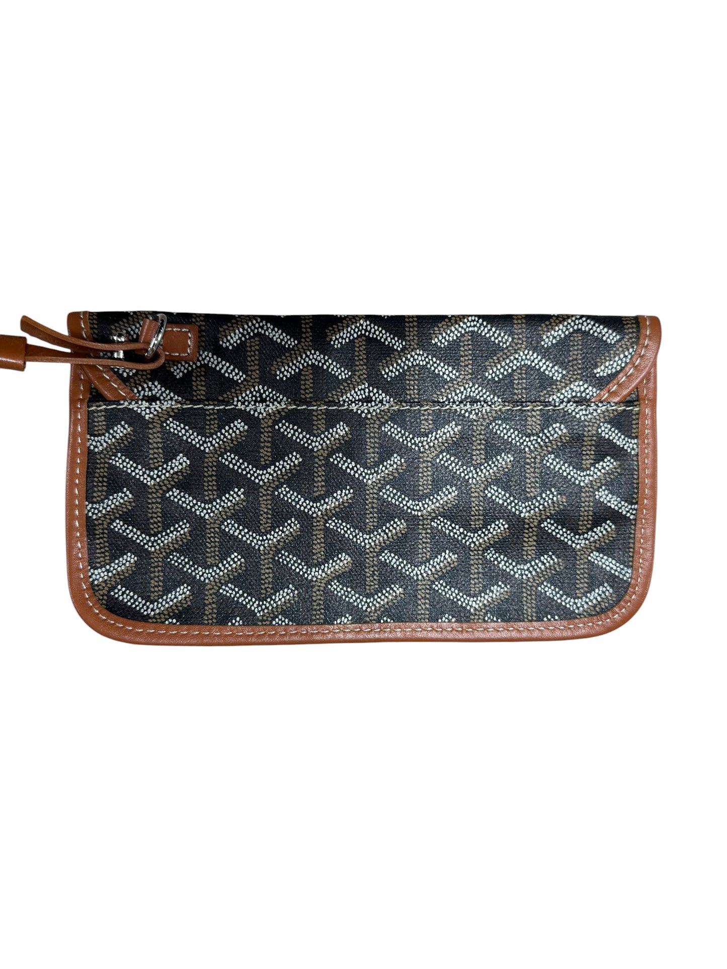 GOYARD Goyardine Saint Louis PM Tote Bag with Pouch Black GO16