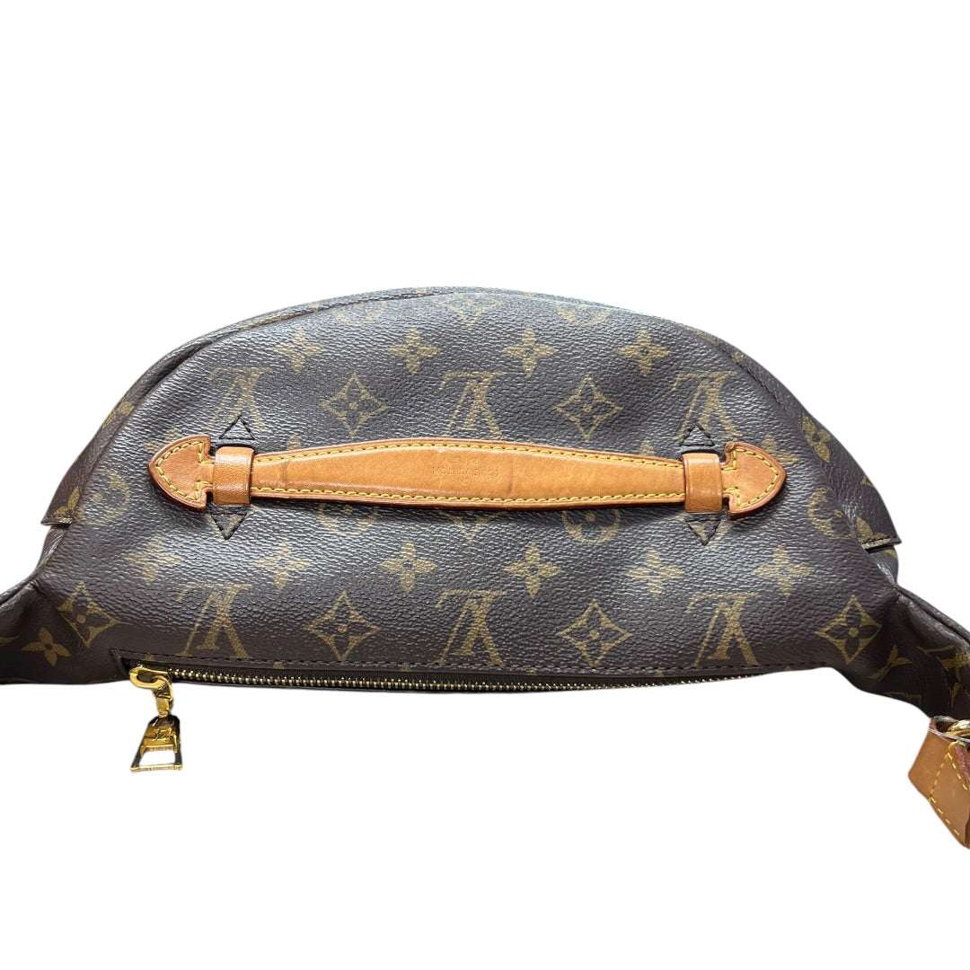 LOUIS VUITTON Monogram Coated Canvas Bumbag Belt Bag Brown Gold Hardware LO2075