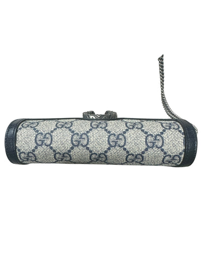 GUCCI GG Supreme Dionysus Super Mini Bag Beige Blue Silver Hardware GU607
