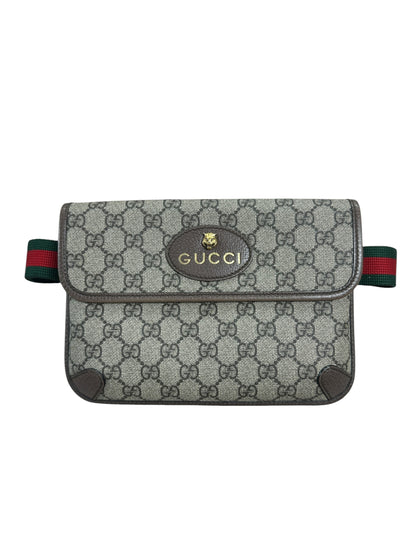 GUCCI GG Supreme Neo Vintage Belt Bag Beige Brown GU612