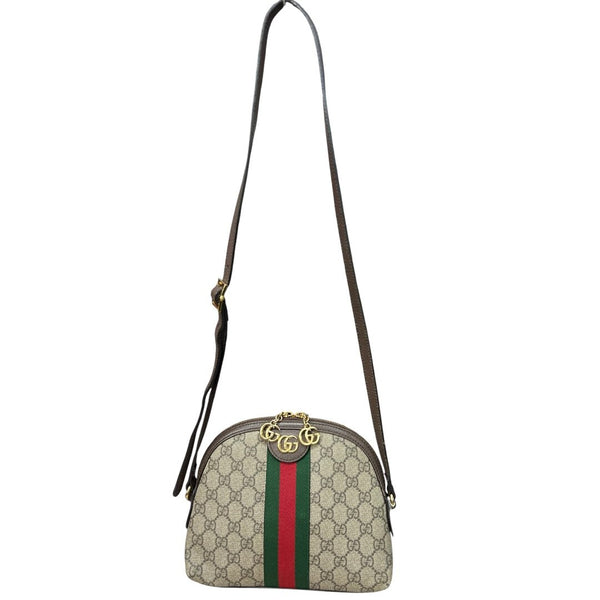 GUCCI GG Supreme Canvas Ophidia GG Small Shoulder Bag Beige, Ebony, Brown, Red, Green, Teal Gold Hardware GU622