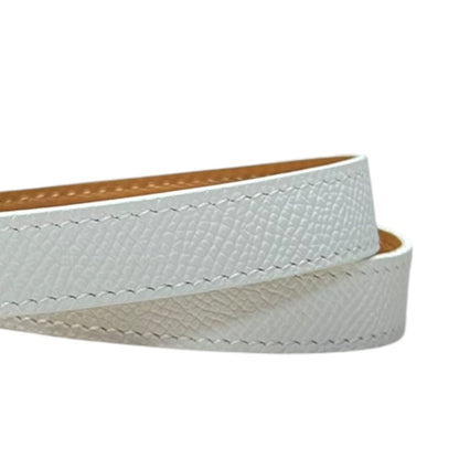 HERMES Epsom Kelly Bracelet White Gold Hardware HE457