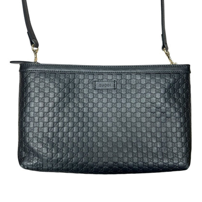 GUCCI Microguccissima Microguccissima Shoulder Bag Shoulder Bag Black Gold Hardware Gu649