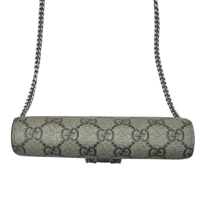 GUCCI GG Supreme Canvas Dionysus Super Mini Bag Mini Bag Beige/Ebony (GG Supreme) with Taupe Silver Hardware Gu652