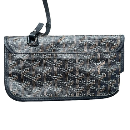 GOYARD Goyardine Canvas Saint Louis GM Tote Bag Black (Multi-color Monogram, Personalized) Silver Hardware G021