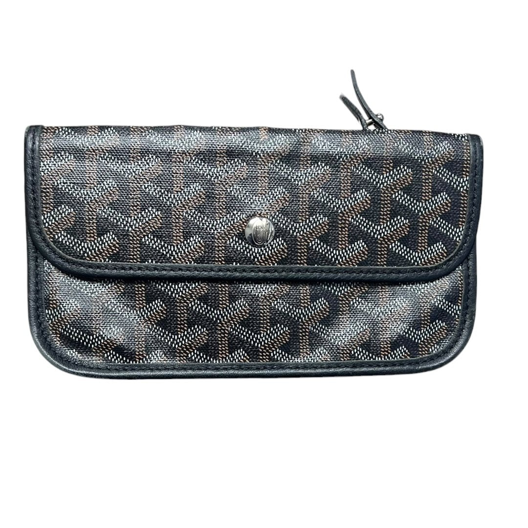 GOYARD Goyardine Canvas Saint Louis GM Tote Bag Black (Multi-color Monogram, Personalized) Silver Hardware G021