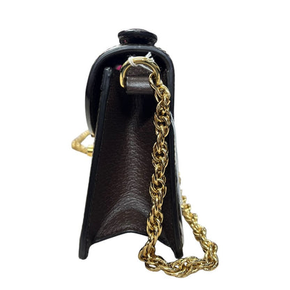 GUCCI GG Supreme Canvas, Leather Padlock Mini Shoulder Bag Shoulder Bag Beige, Brown, Red, Green Gold Hardware GU663