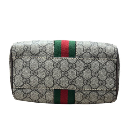 GUCCI GG Supreme Canvas Ophidia Mini Top Handle Bag Handbag Beige, Ebony, Dark Brown, Green, Red Gold Hardware GU662