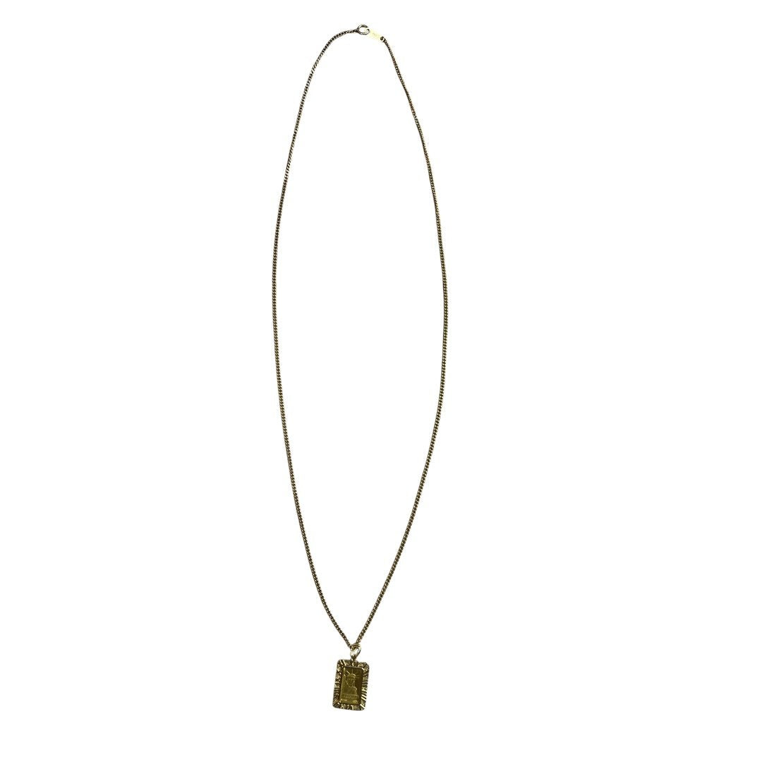 ACCESSORY GENERIC Gold Statue of Liberty 1 oz Gold Bar Pendant Necklace Necklace Gold Gold Hardware Je2