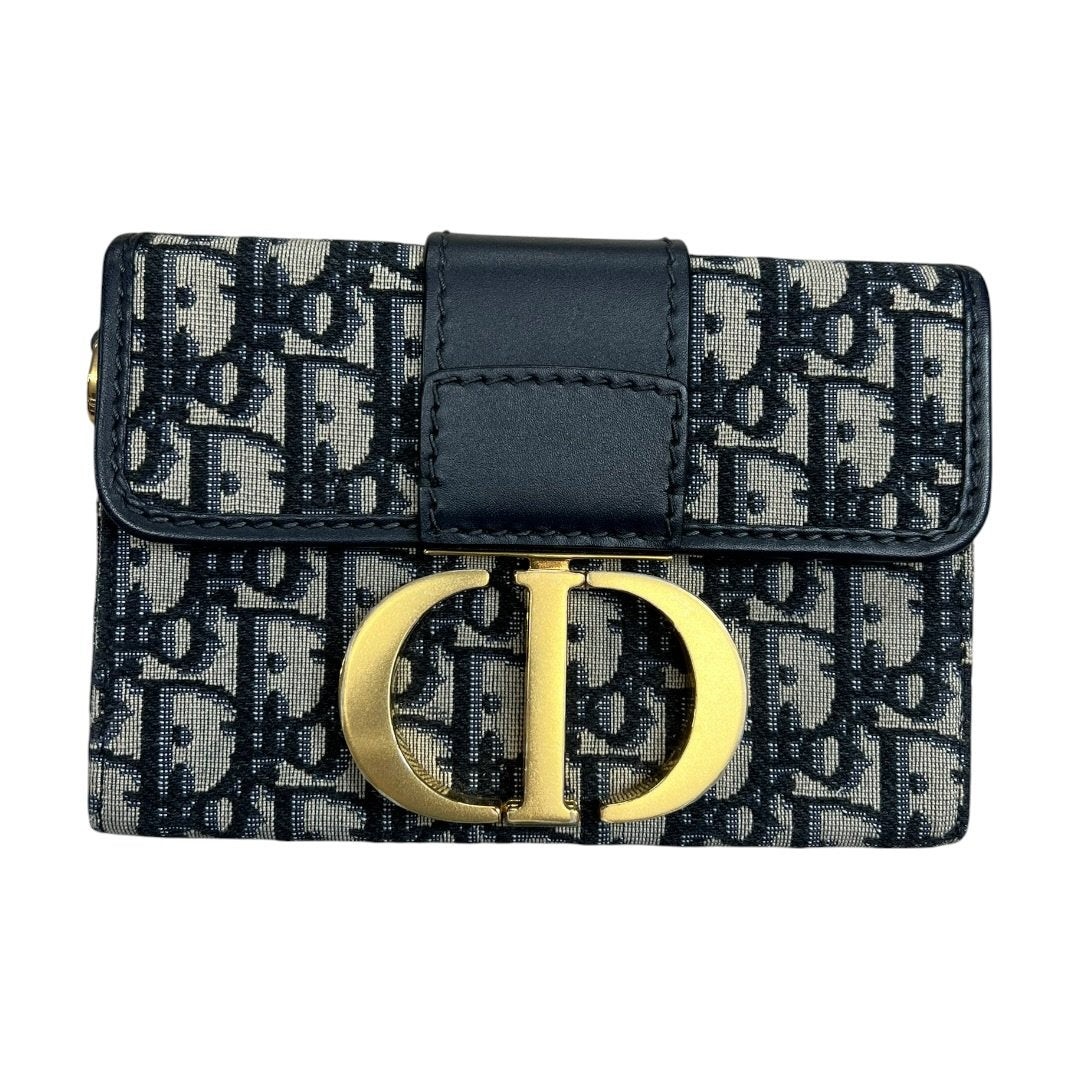 DIOR Oblique Canvas 30 Montaigne Belt Pouch Belt Bag Blue, Beige, Navy Gold Hardware Ch2181
