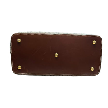 GUCCI GG Supreme Canvas, Leather GG Supreme Tote Bag Tote Beige/Ebony, Brown Gold Hardware GU673