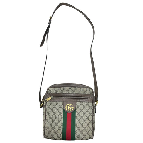 GUCCI GG Supreme Canvas Ophidia GG Supreme Small Shoulder Bag Shoulder Bag Beige, Ebony, Brown, Red, Green Gold Hardware GU678