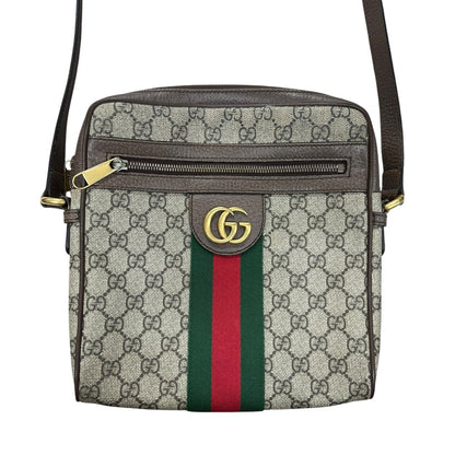GUCCI GG Supreme Canvas Ophidia GG Supreme Small Shoulder Bag Shoulder Bag Beige, Ebony, Brown, Red, Green Gold Hardware GU678