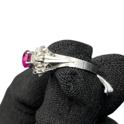 ACCESSORY Platinum/WG, Ruby/PS, Diamond Ring Pink, Silver, White je12