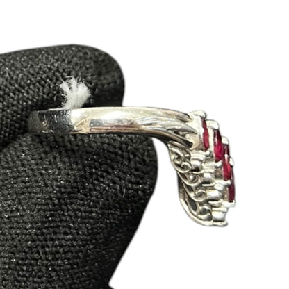 ACCESSORY UNBRANDED White Gold/Platinum, Ruby, Diamond UNBRANDED Ring Silver, Red je13