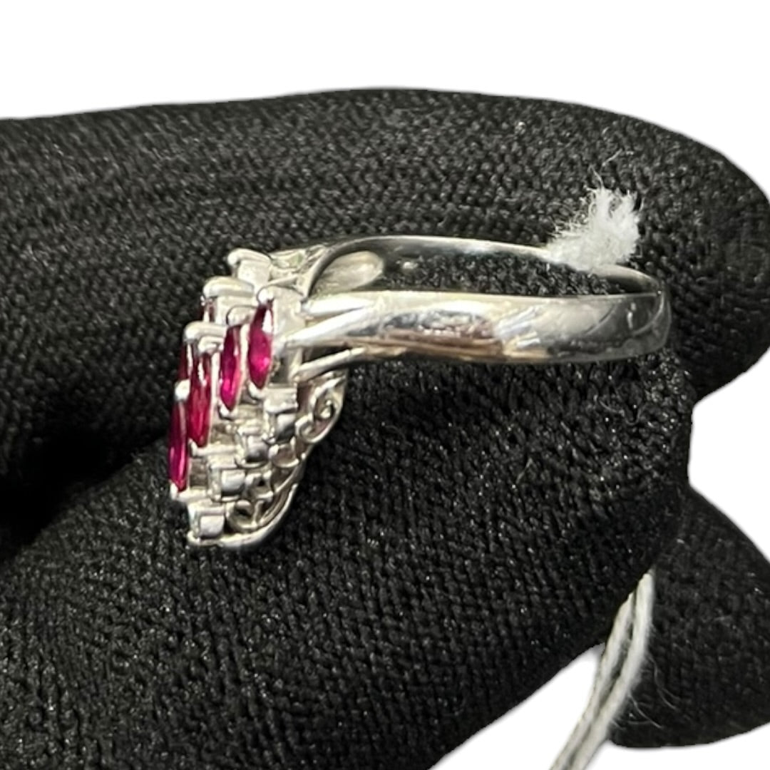 ACCESSORY UNBRANDED White Gold/Platinum, Ruby, Diamond UNBRANDED Ring Silver, Red je13
