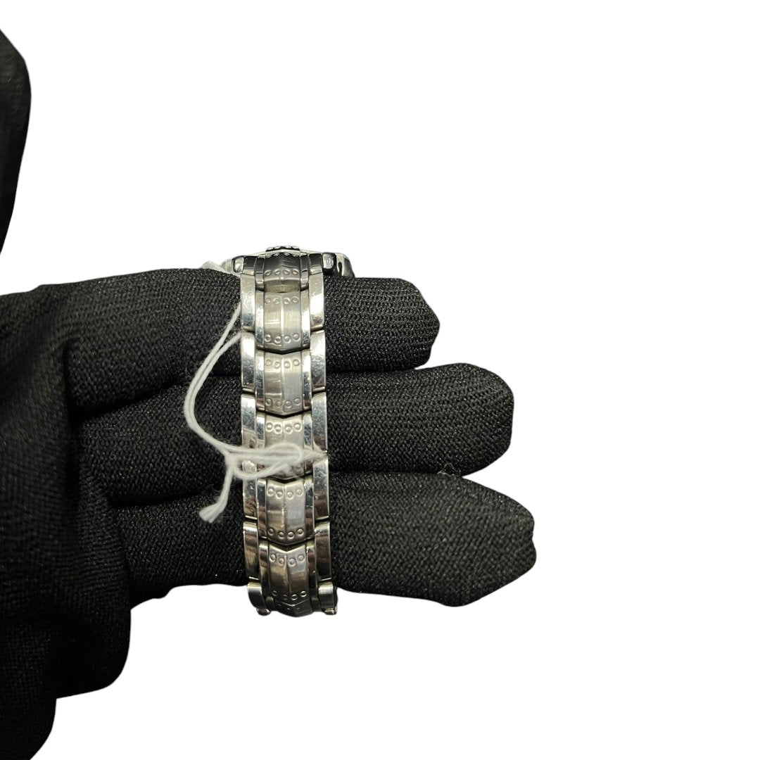 FENDI Stainless Steel Watch Silver-tone, Blue Silver-tone Hardware FE388