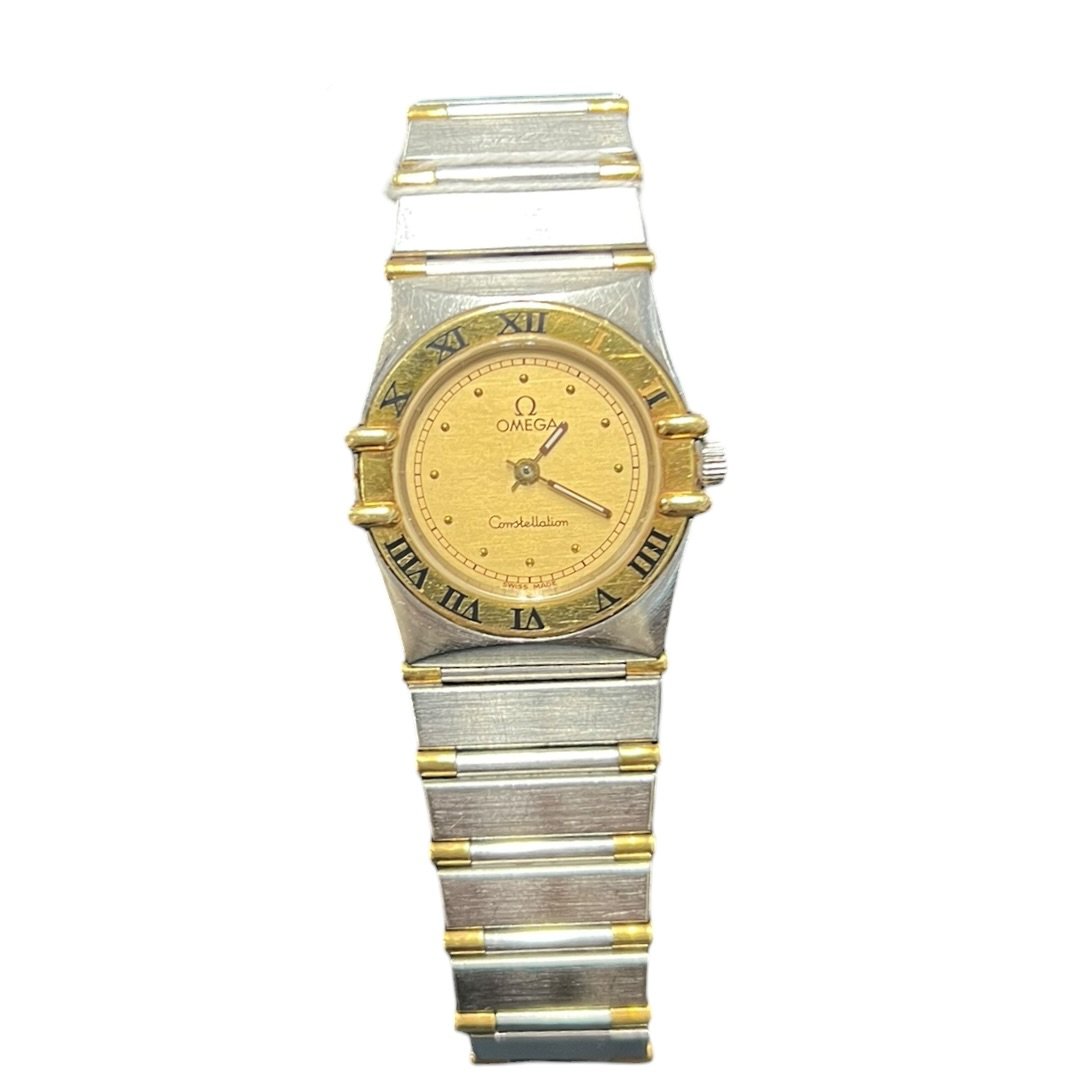 OMEGA Steel & Yellow Gold Constellation Manhattan Silver and Gold (Two-tone) Yellow Gold Hardware OM1