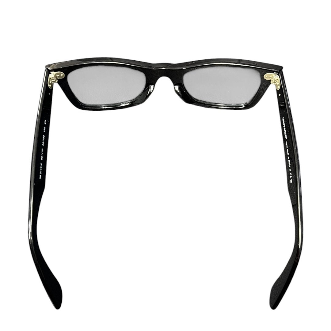 RAY-BAN Acetate Wayfarer Folding RB 2140-F Black with Blue Mirrored Lenses Silver Hardware Ra9