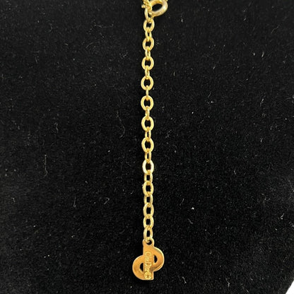 CHRISTIAN DIOR Metal CD Logo Pendant Necklace Gold Gold Hardware Ch2190