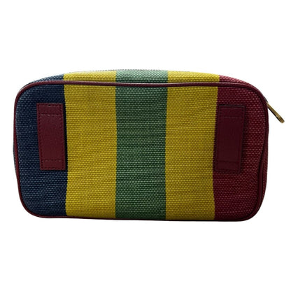 GUCCI Canvas Striped Canvas Belt Bag Belt Bag Multi-color (Red, Yellow, Green, Blue) Gold Hardware GU685
