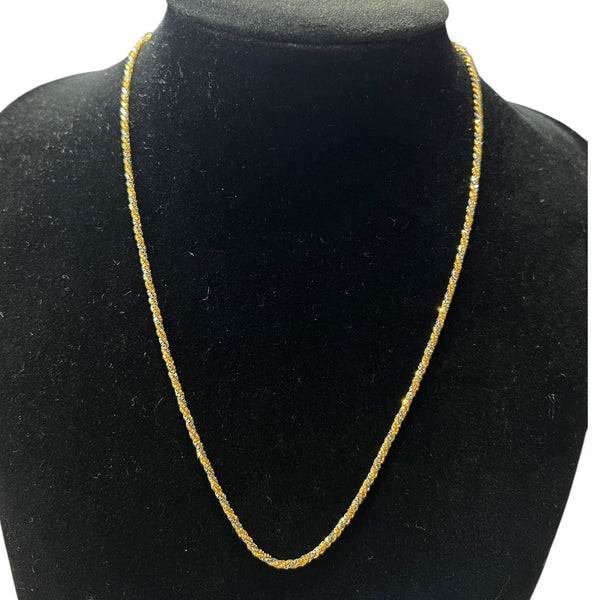 ACCESSORY UNBRANDED K18/PT850 Combi Gold, Silver Gold-tone Clasp je27