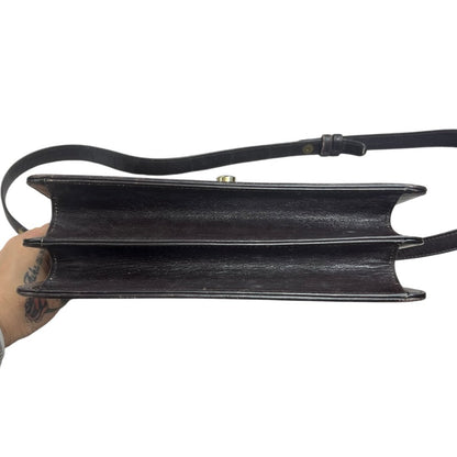 CELINE C Macadam Canvas C Macadam Horse Carriage Flap Bag Shoulder Bag Brown, Beige Gold Hardware CE271