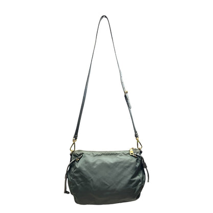 PRADA Tessuto Nylon Tessuto Nylon Crossbody Bag Crossbody Bag Green Gold Hardware PR261