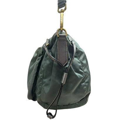 PRADA Tessuto Nylon Tessuto Nylon Crossbody Bag Crossbody Bag Green Gold Hardware PR261