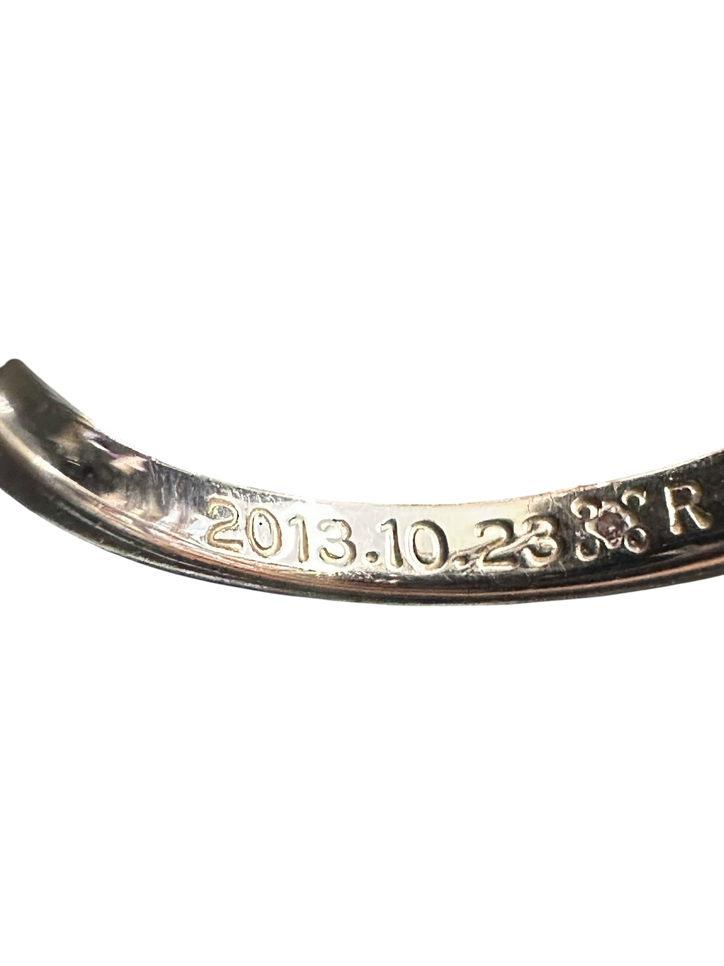 UNBRANDED Accessory Pt900 Pave Diamond Eternity Ring 2.5g je59