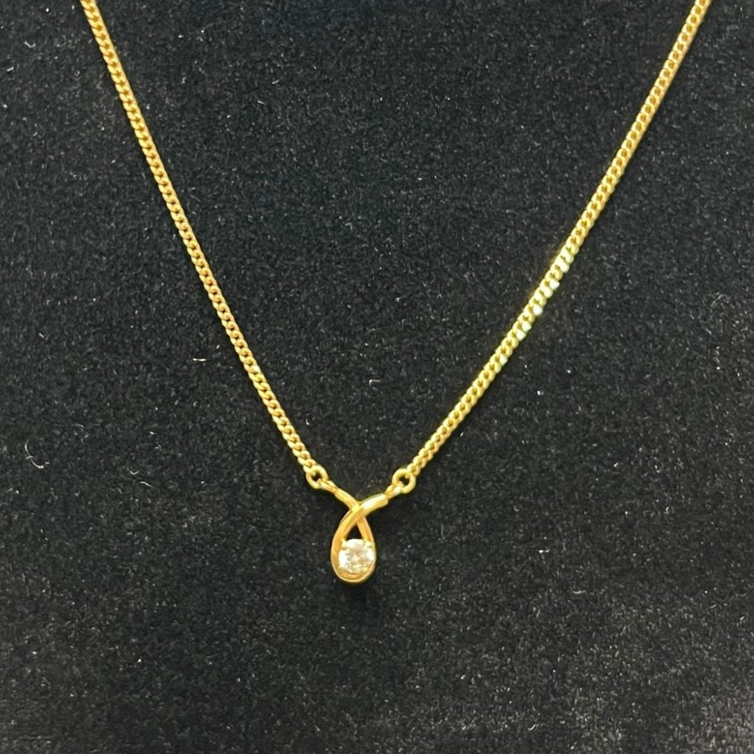 UNBRANDED Accessory 18K Gold Necklace Gold Gold Hardware je49