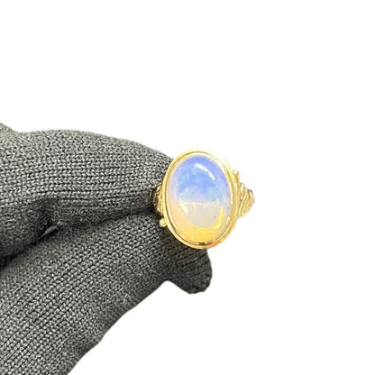 UNBRANDED Accessory Opal, 18K Gold Ring Gold, Multi-color (Opal) Gold je36