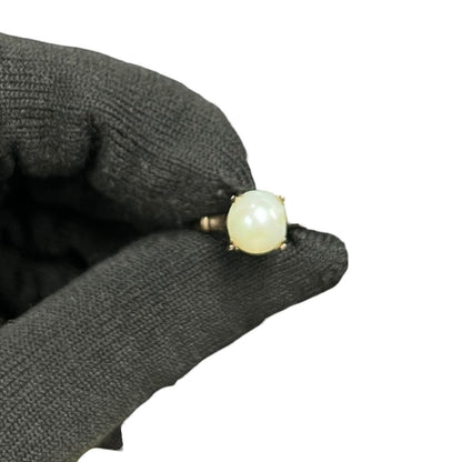 UNBRANDED Accessory 18K Gold, Pearl Ring Yellow Gold, White Yellow Gold je42