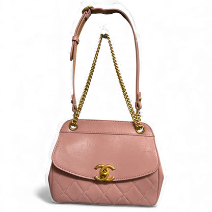 CHANEL Mini Matelassé Chain Shoulder Bag CH1986