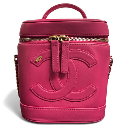 CHANEL Pink Vanity 2-Way Chain Shoulder  Bag CH1979