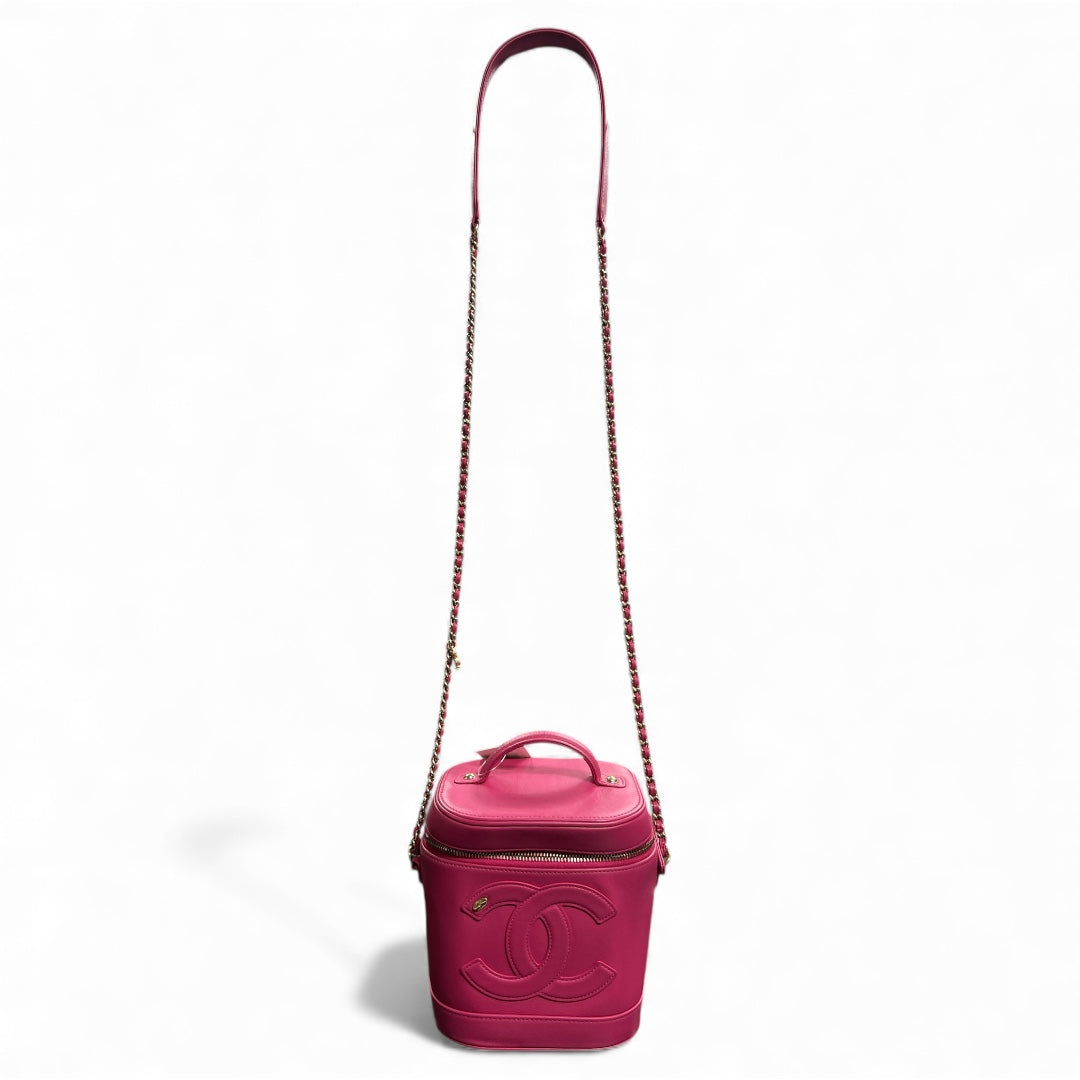 CHANEL Pink Vanity 2-Way Chain Shoulder  Bag CH1979