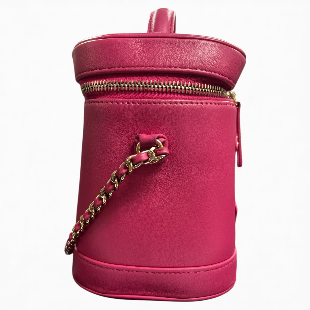 CHANEL Pink Vanity 2-Way Chain Shoulder  Bag CH1979