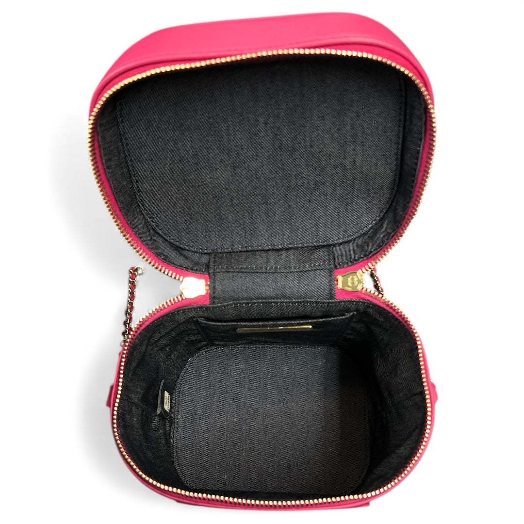 CHANEL Pink Vanity 2-Way Chain Shoulder  Bag CH1979