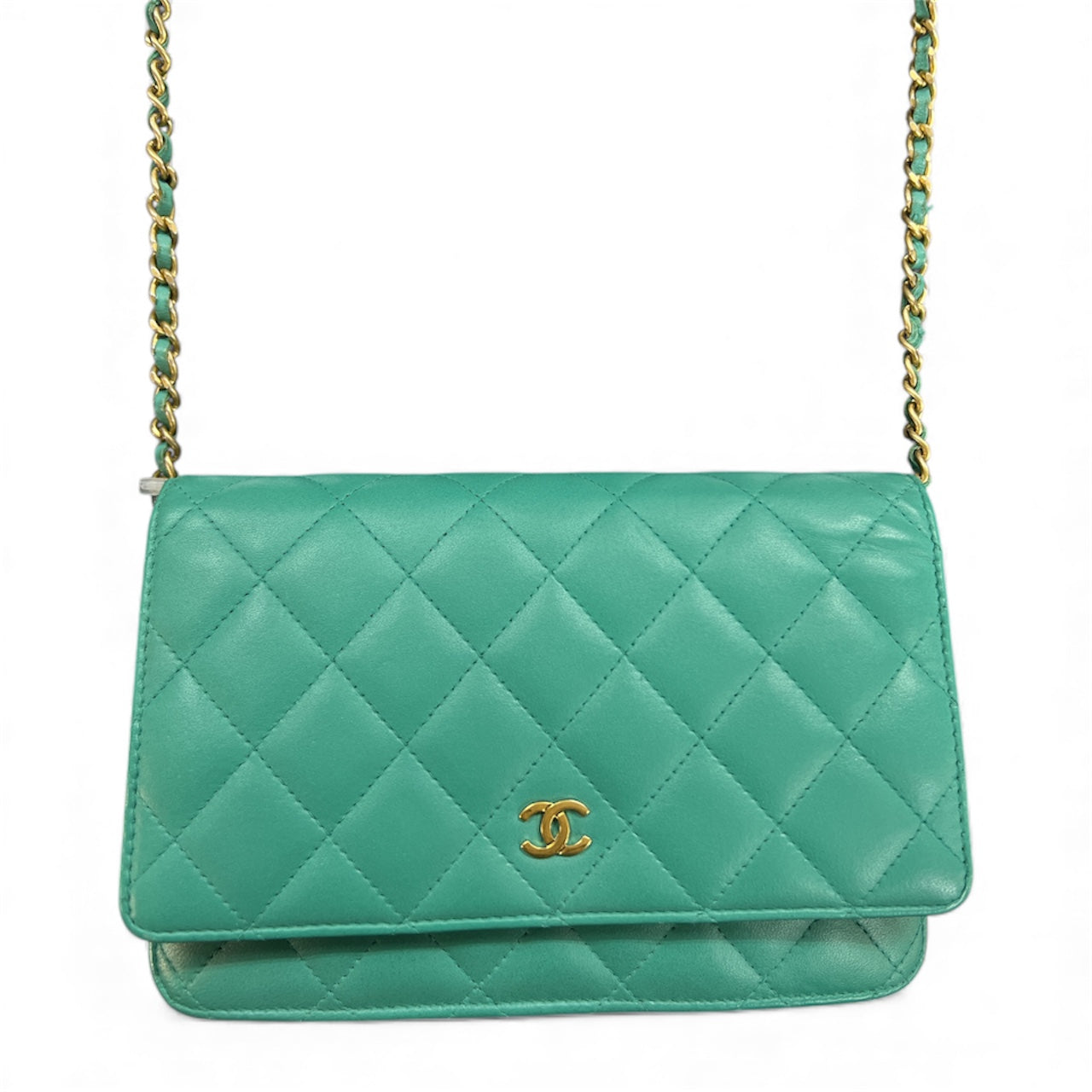 CHANEL Matelassé Chain Wallet Shoulder  Bag CH1963