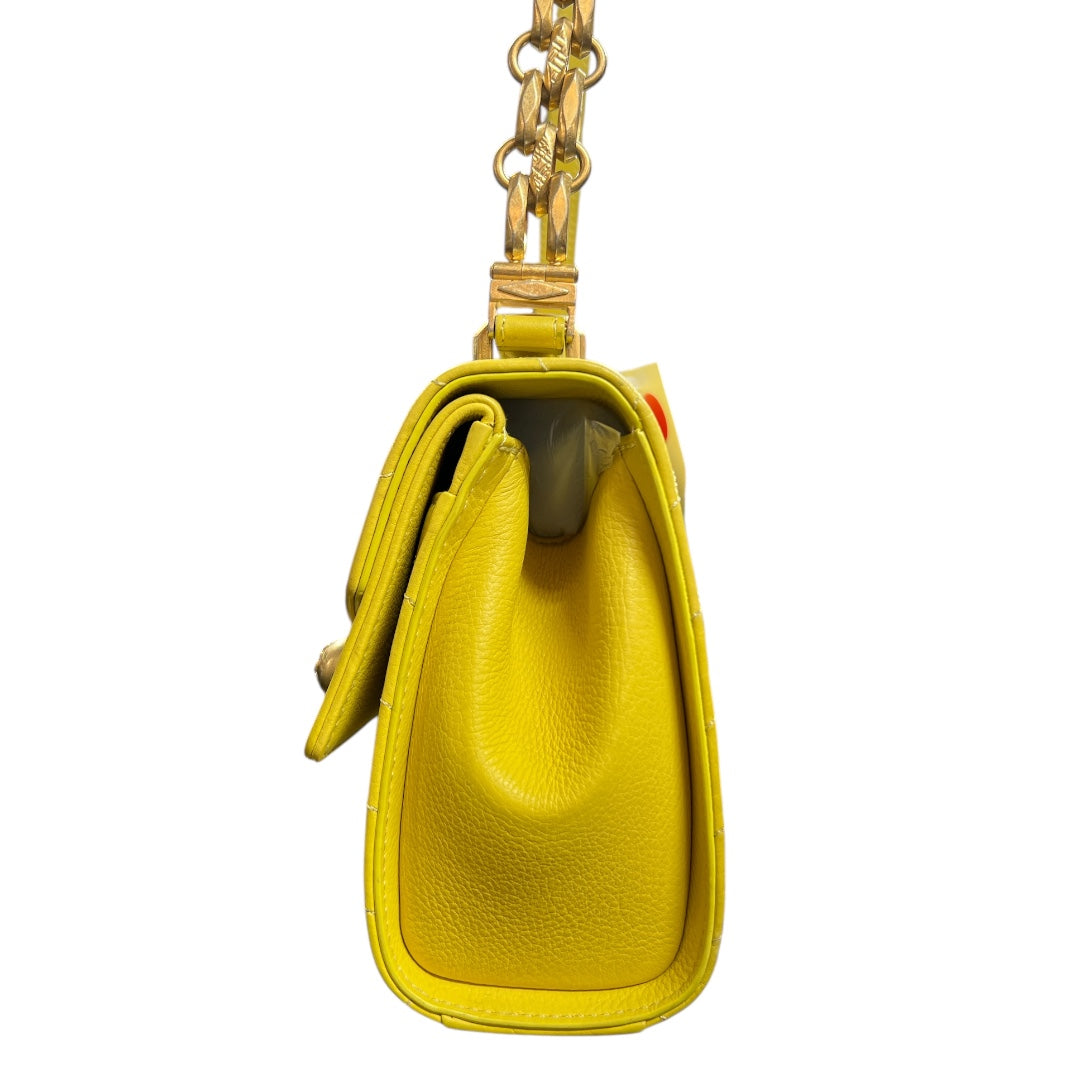 CHANEL Yellow Calfskin Shoulder Bag  CH1927