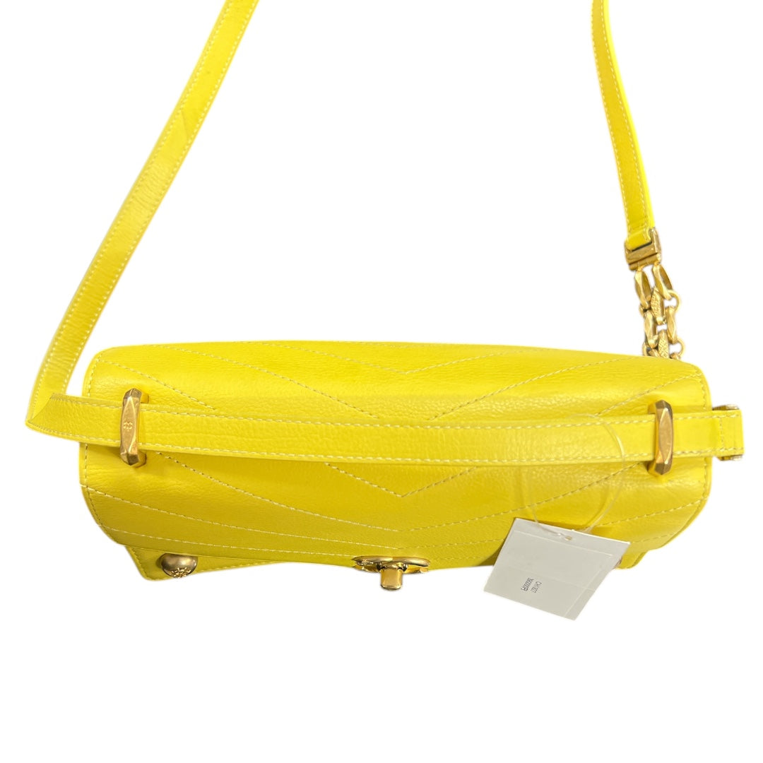 CHANEL Yellow Calfskin Shoulder Bag  CH1927