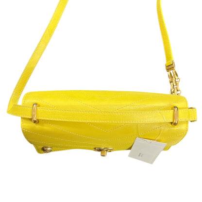 CHANEL Yellow Calfskin Shoulder Bag  CH1927