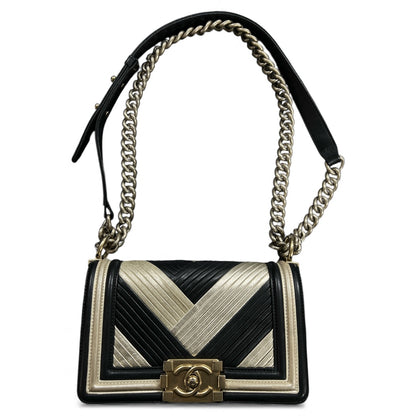 CHANEL Chain Shoulder Bag Black/Gold  CH1910