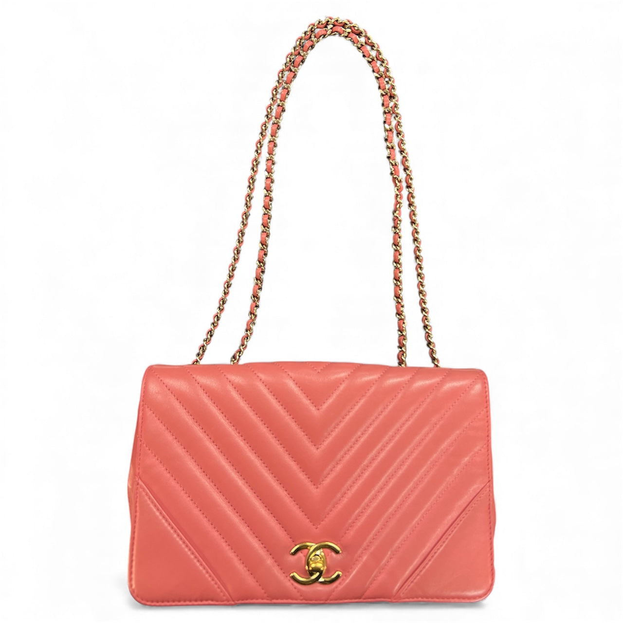 CHANEL Coral Pink Shoulder Bag  CH1903
