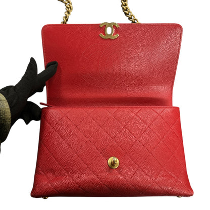 CHANEL Red Caviar Skin Shoulder Bag  CH1892