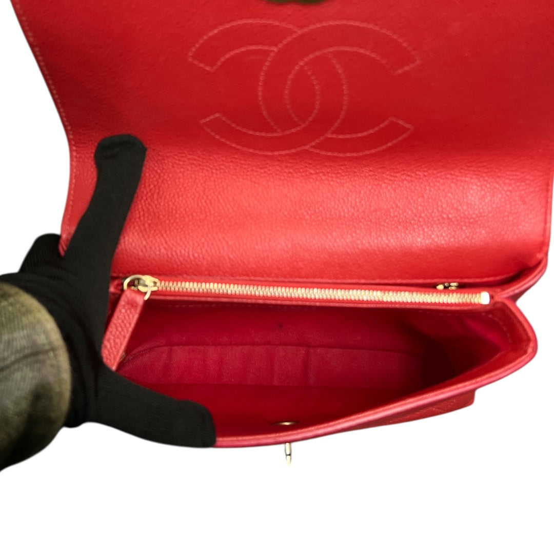 CHANEL Red Caviar Skin Shoulder Bag  CH1892