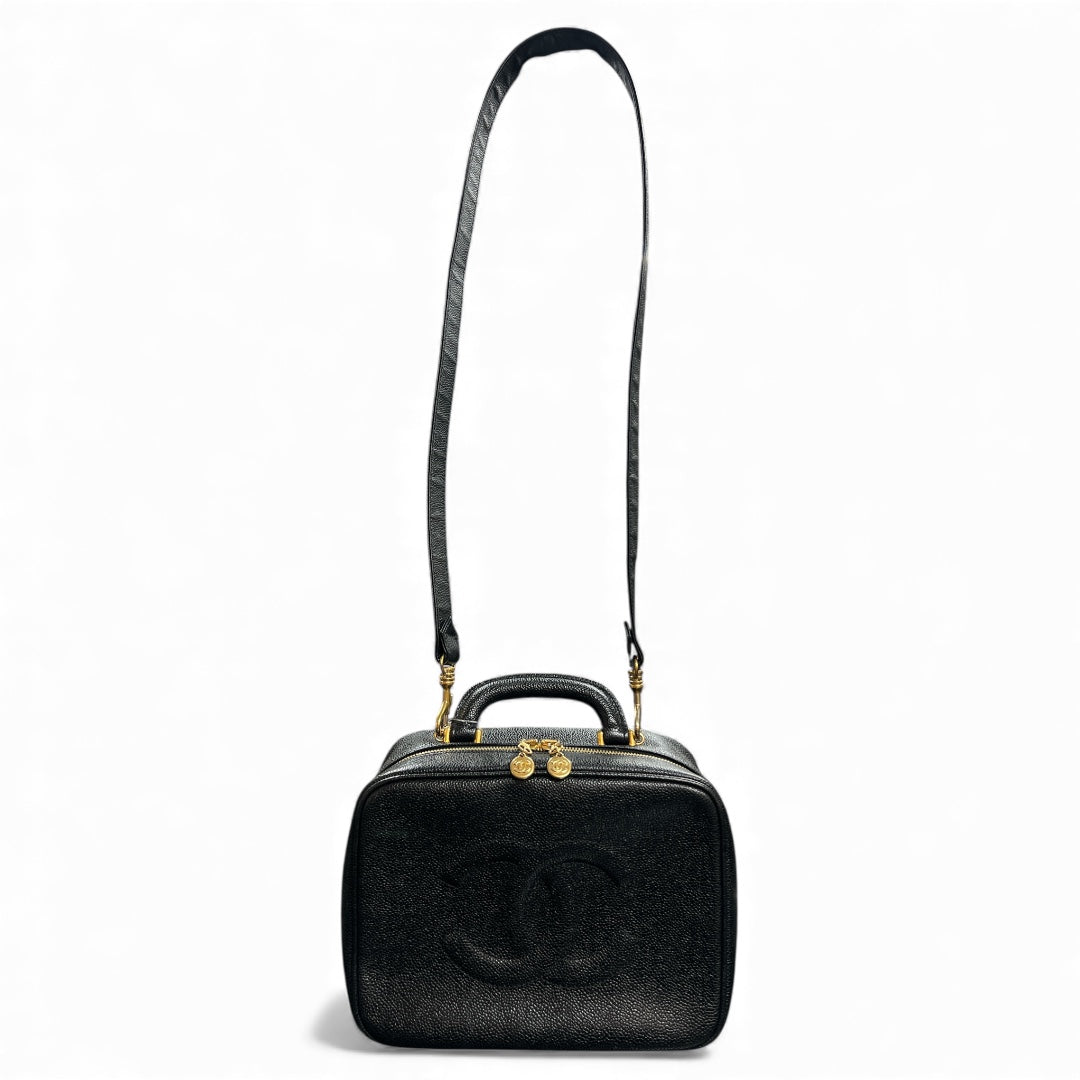 CHANEL Black Vanity 2Way Shoulder Handbag  CH1871