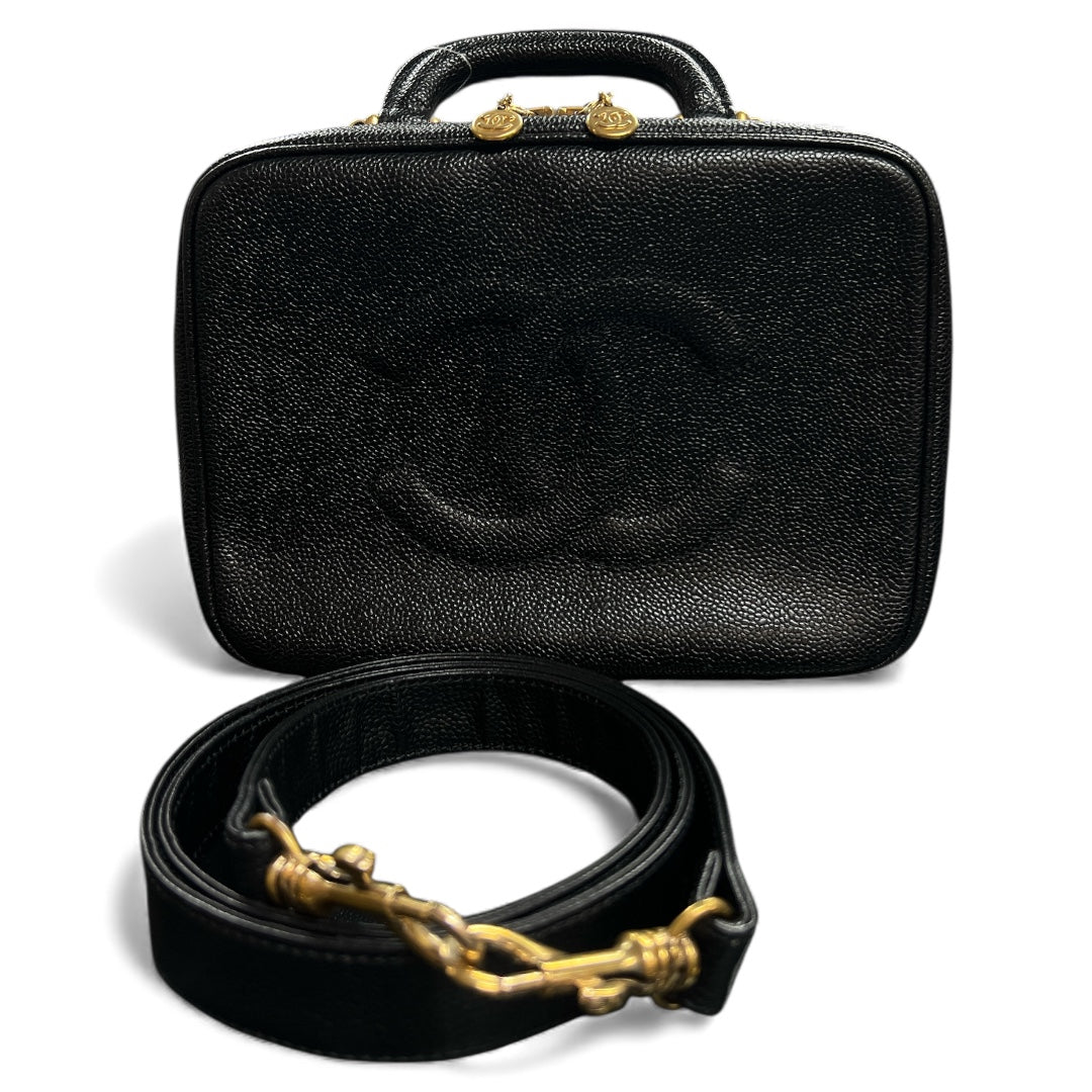 CHANEL Black Vanity 2Way Shoulder Handbag  CH1871